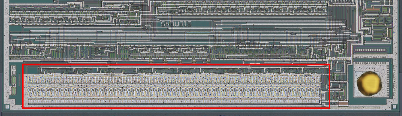 Target of today's mucking around, a big block of circuitry obscured by a massive metal pour