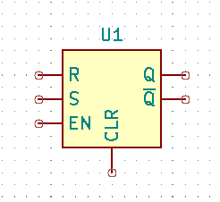 RS flip-flop symbol