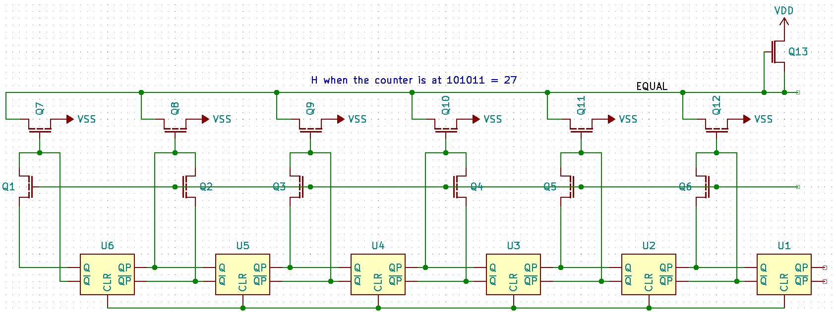 Chain 1 schematic, updated to remove excess transistors