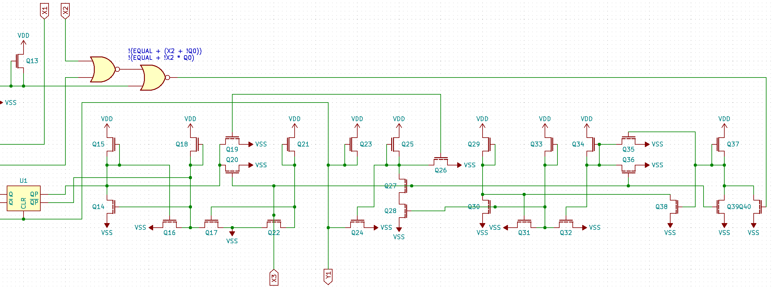 Chain 1 schematic, updated to add a boatload of transistors