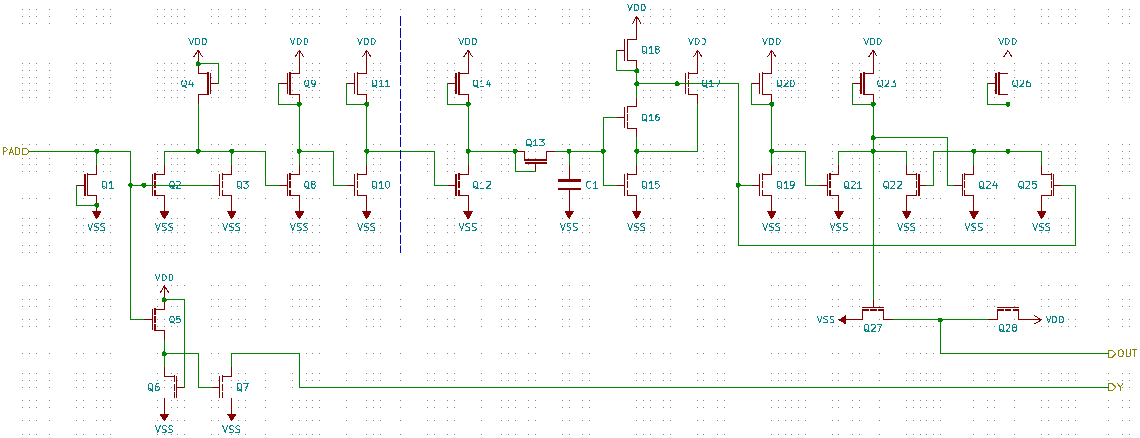 Clock input schematic, initial