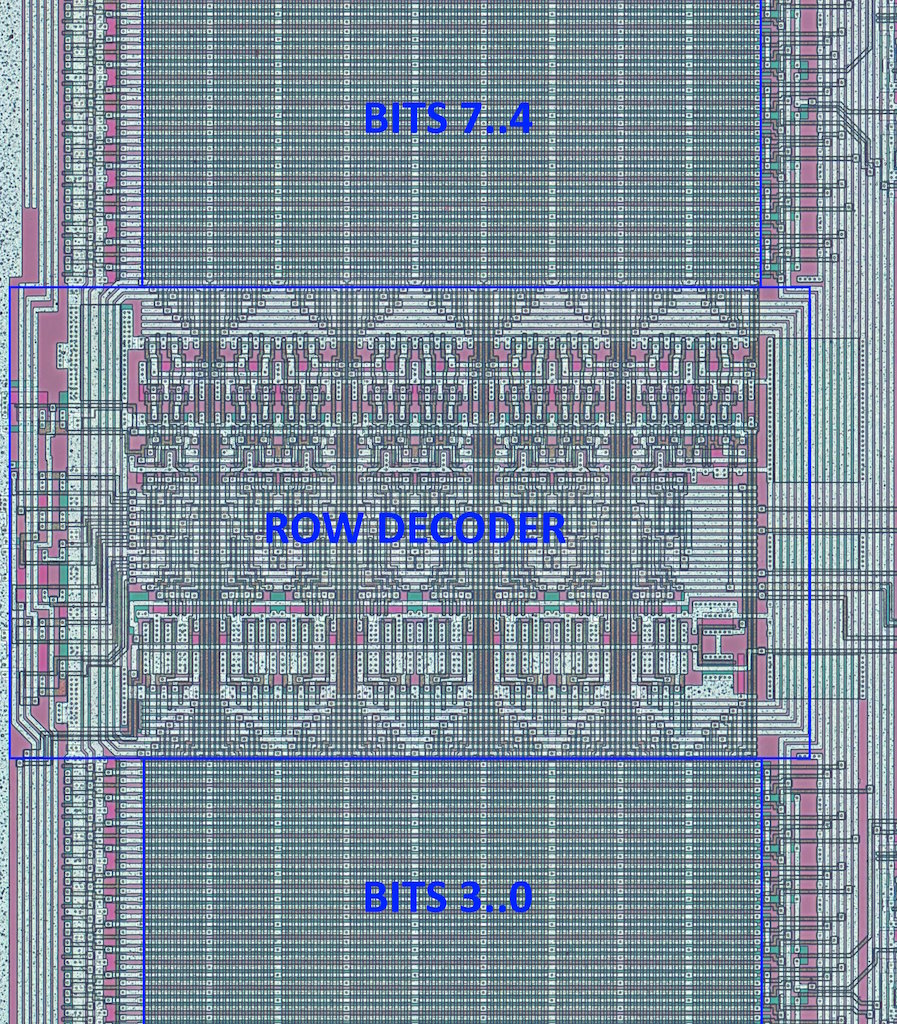 Row decoder location