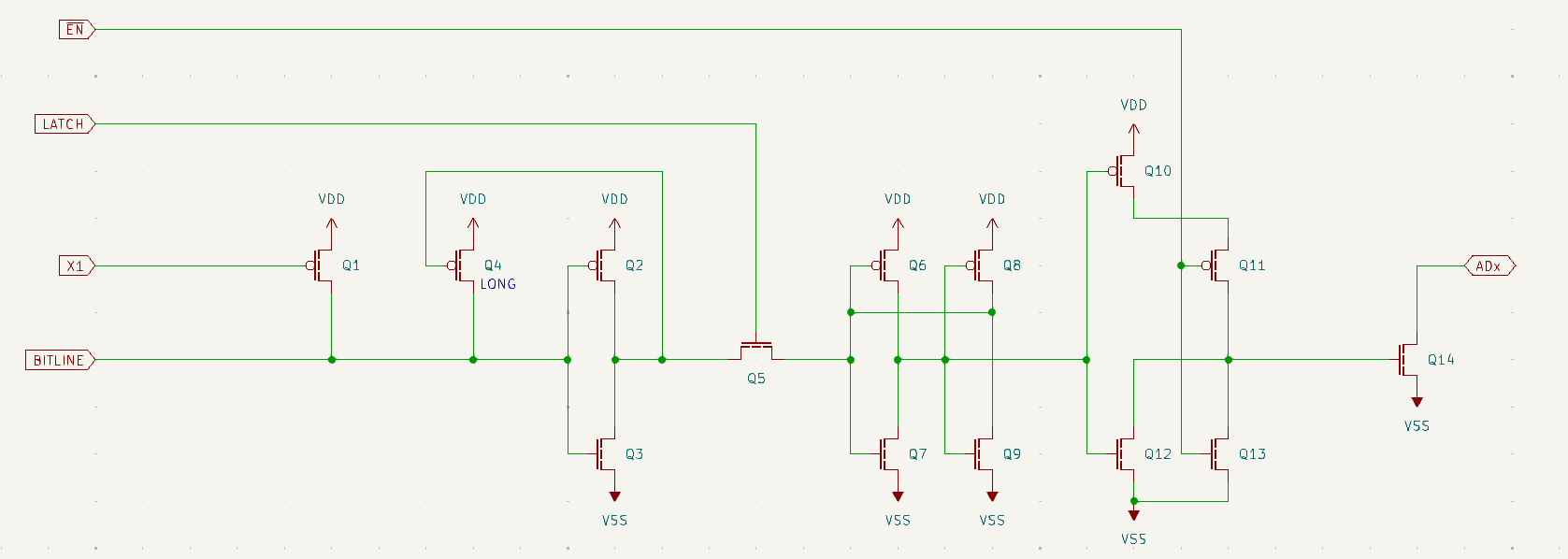Sense/driver circuit schematics